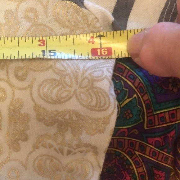 J Crew tee, grey with metallic design, xsm - Picture 4 of 4